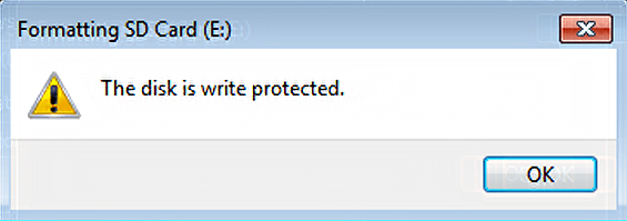 write protected