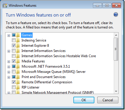 How to Turn Windows 7 Features On or Off