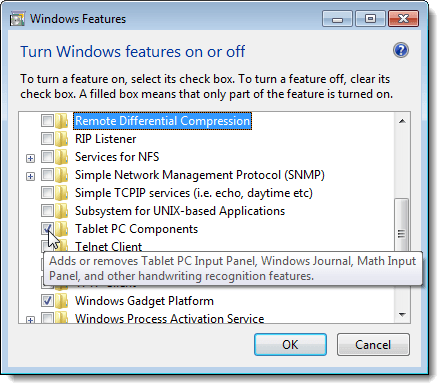 Windows 7'de bir özelliğin açıklamasını görüntüleme