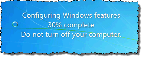 Windows özellikleri mesajını yapılandırma