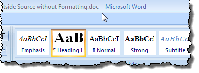 "[Compatibility Mode]" gone from title bar in Word 2007