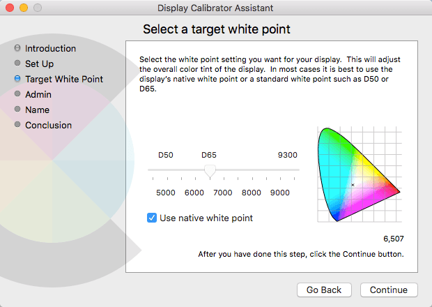 target white point