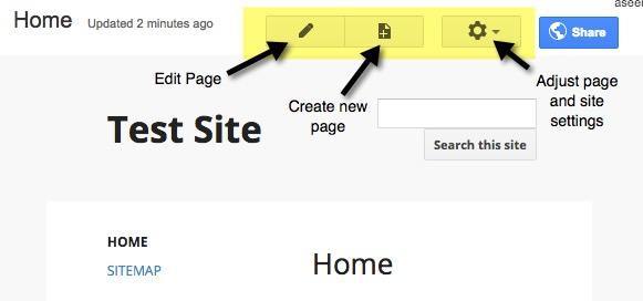 google sites home