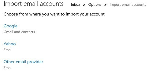 import email accounts