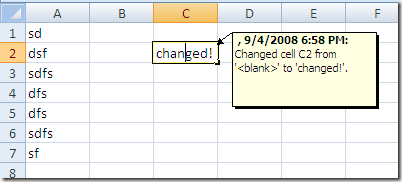 track changes in excel
