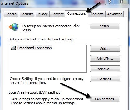 connections ie tab