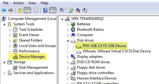 device manager usb