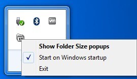 show folder size