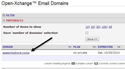 email domain