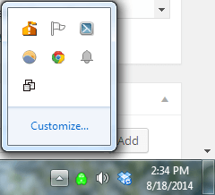 taskbar icons