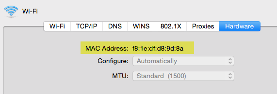 mac address mac