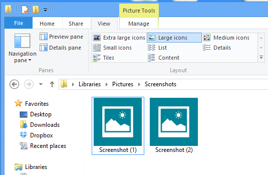Resimler Windows 8 simgeleri