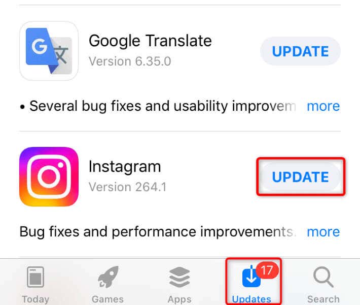 Android veya Apple iPhone'unuzda (iOS) Instagram Uygulamasını Güncelleyin resim 2