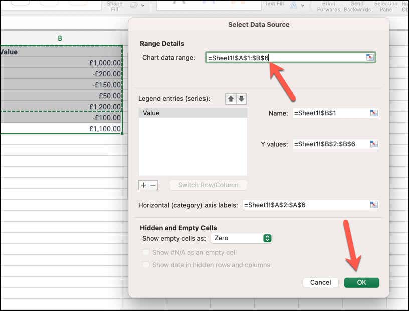 Microsoft Excel'de Şelale Grafiği Nasıl Oluşturulur resim 5